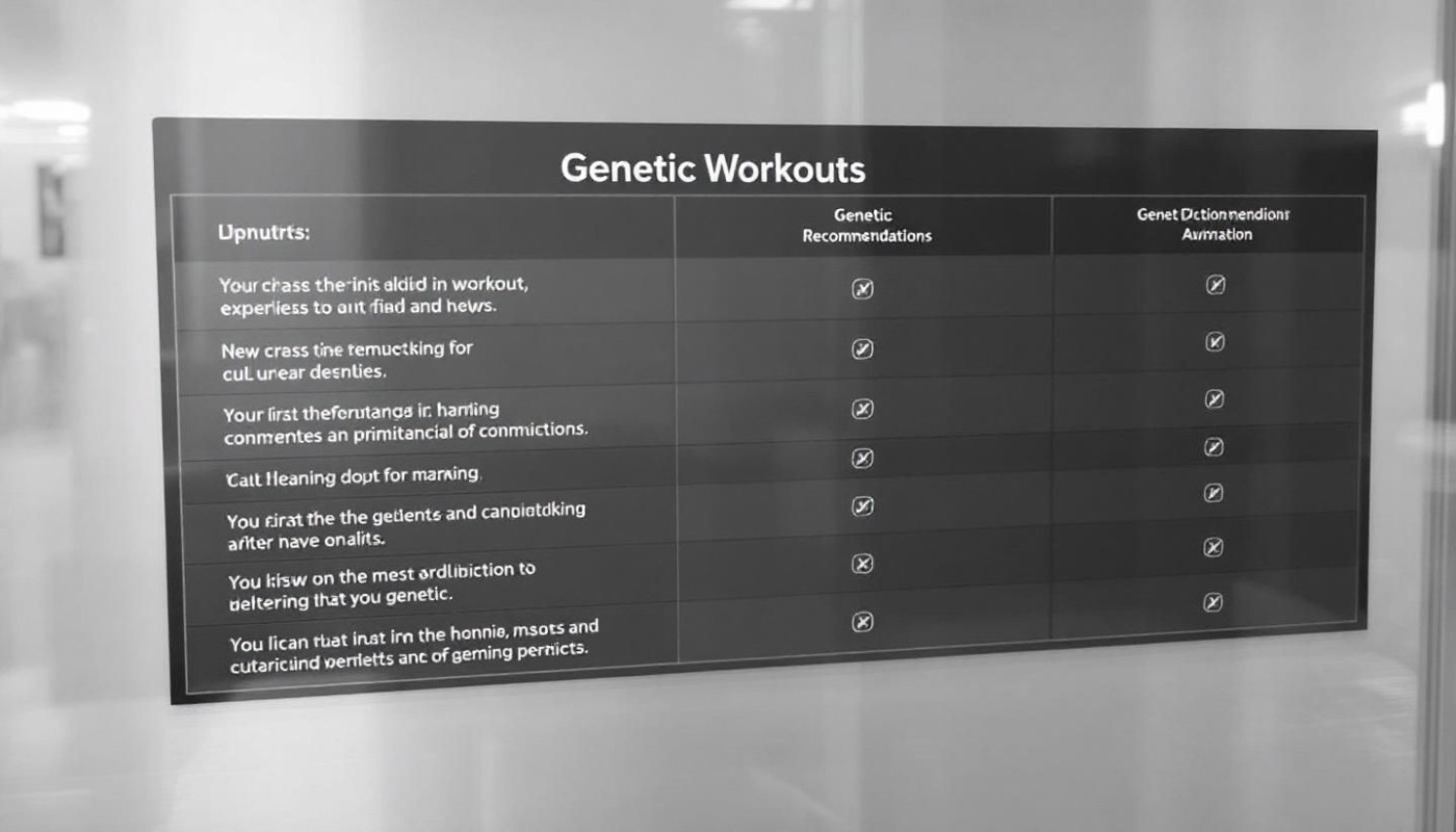 Tailoring your workout to your genetic makeup for maximum results